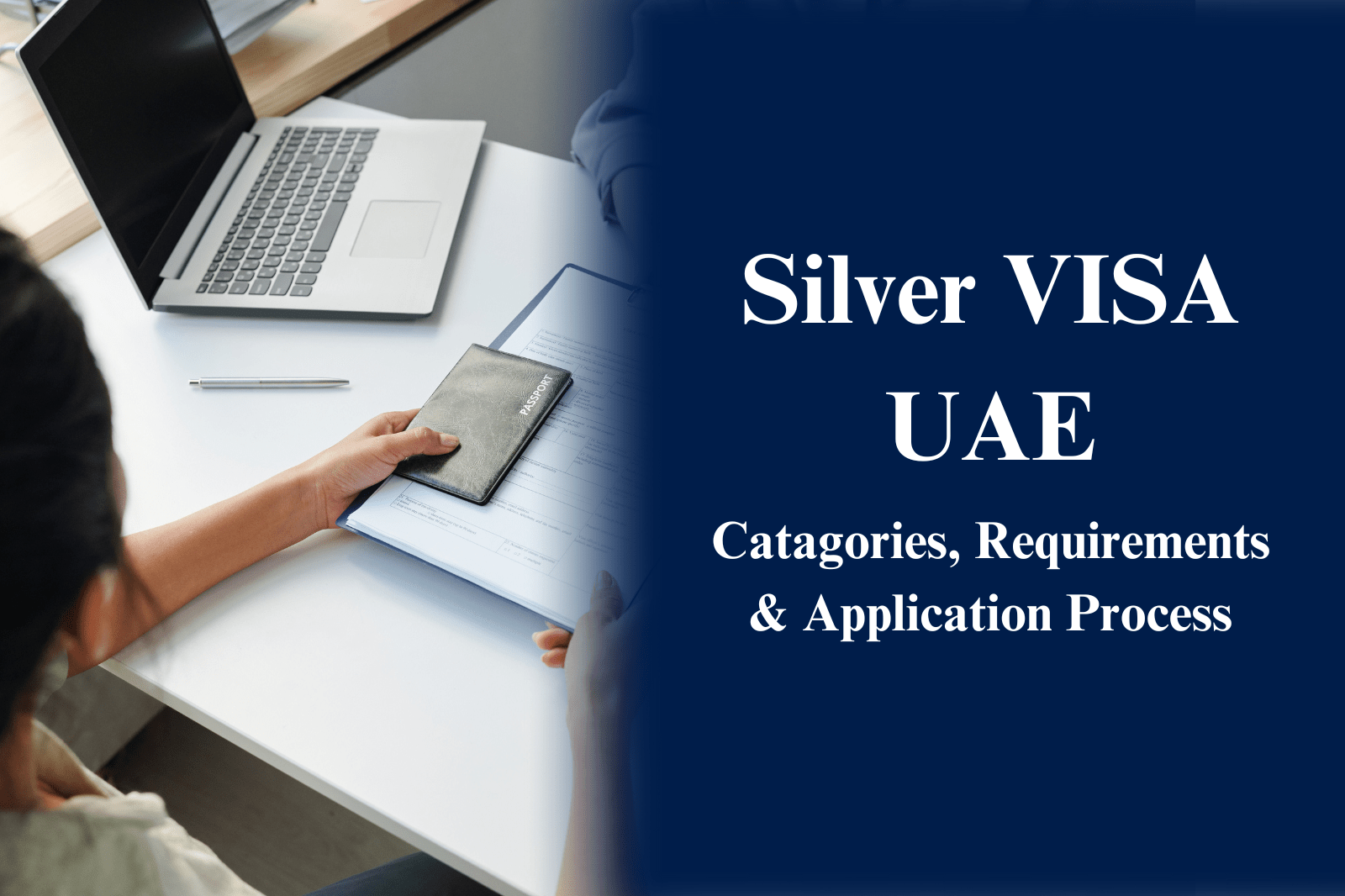 Photo of a women processing visa application