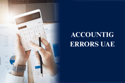 Business accountant reviewing financial records to prevent accounting errors in the UAE