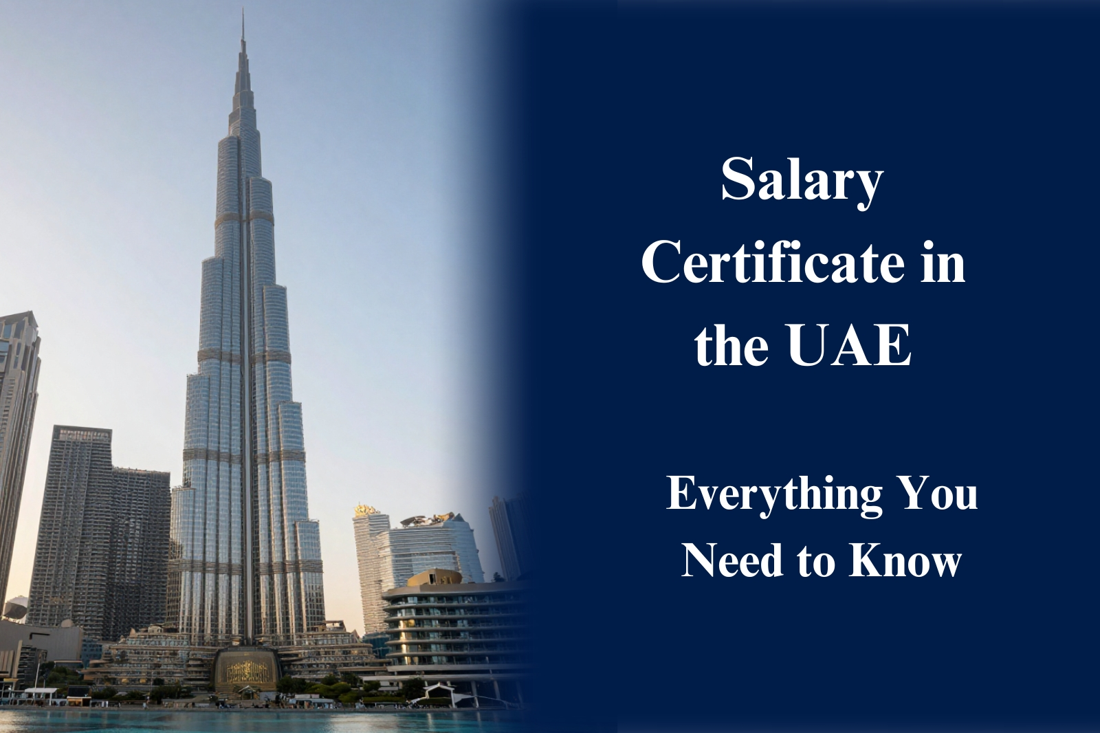 UAE Salary Certificate