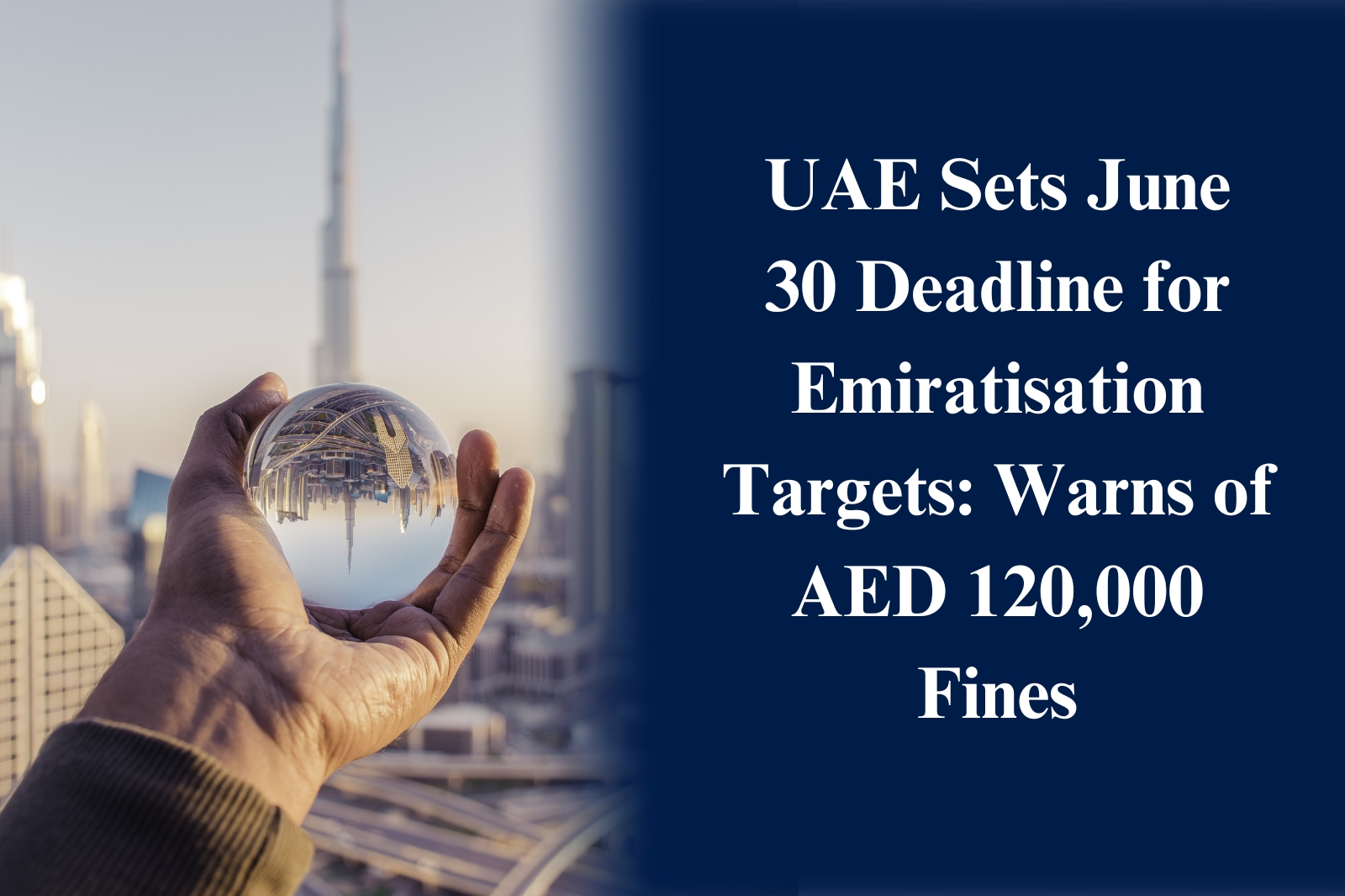UAE Sets June 30 Deadline for Emiratisation Targets: Warns of AED 120,000 Fines