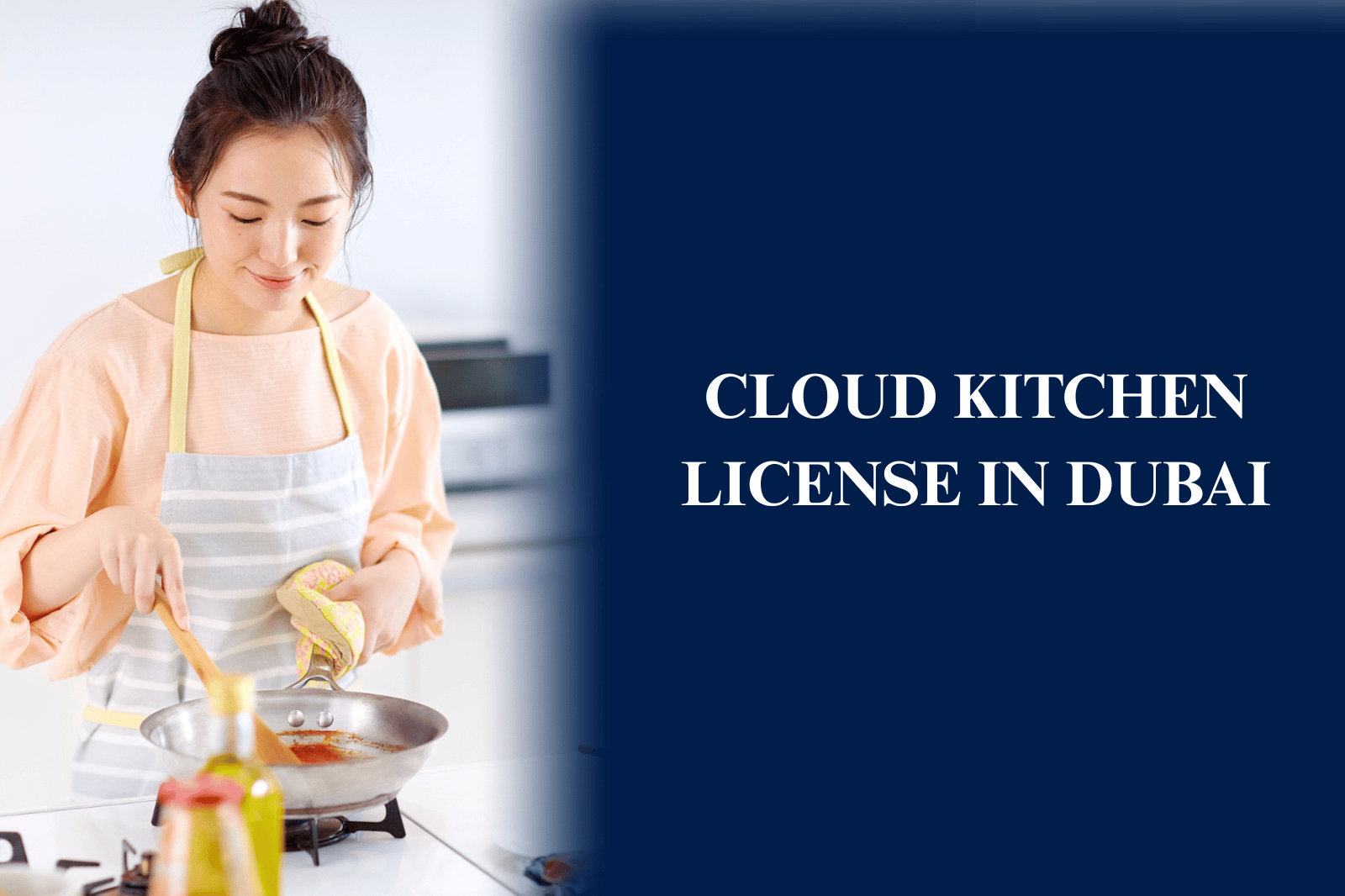 Commercial cloud kitchen in Dubai preparing food for online delivery with licensed kitchen facilities